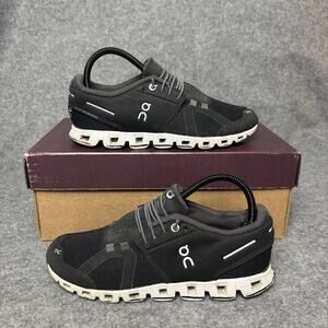 On Cloud Black Mesh Athletic Sneaker Trainer Running Shoes Womens Size 7.5 US